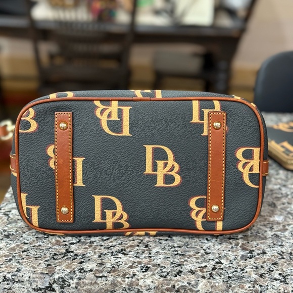 Dooney & Bourke Black and Brown Messenger Bag - Picture 3 of 4